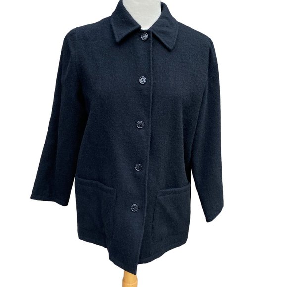 Vintage Harvé Benard Wool Alpaca Jacket Size 6 - Picture 10 of 10